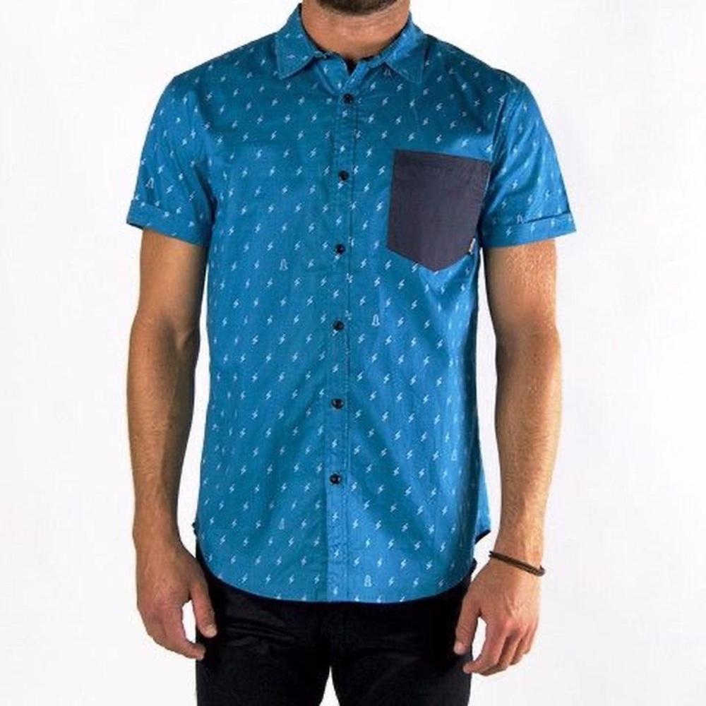 “Bolt” Button Down Pocket Shirt